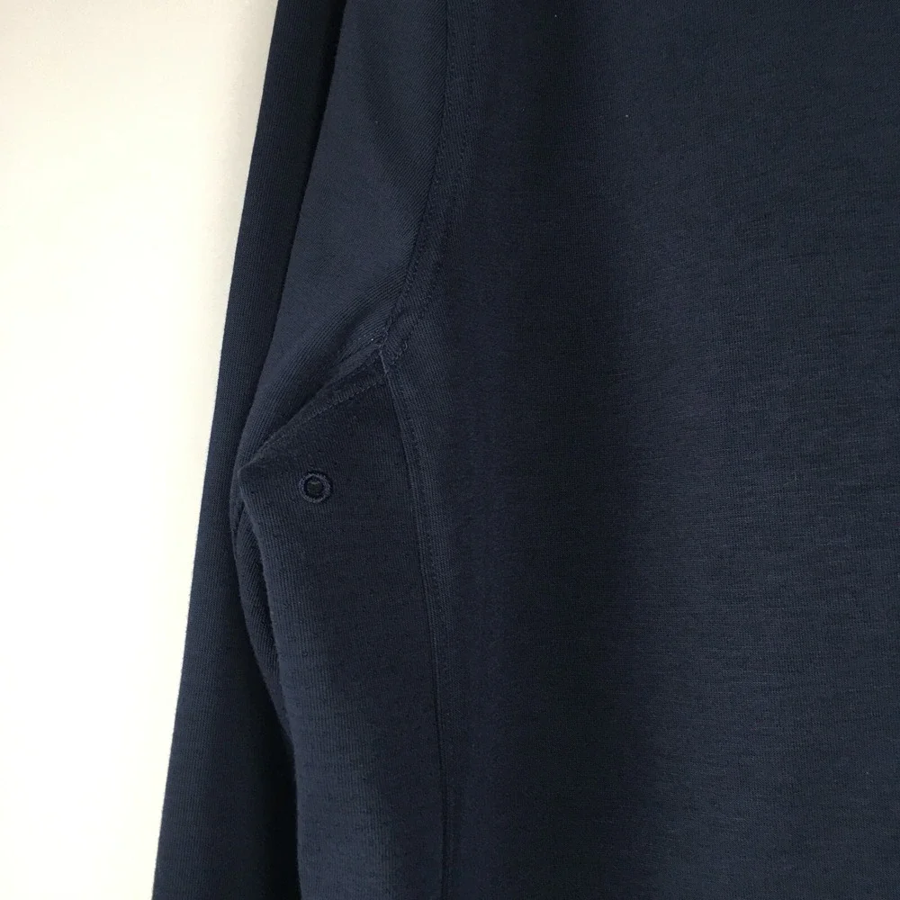 Nike Dri Fit Sweatshirt Mens XL Navy Blue Long sleeve Logo‎ Swoosh Performance